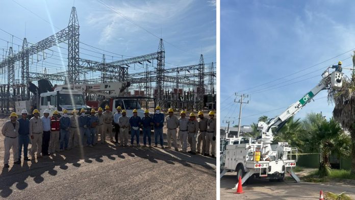 CFE refuerza infraestructura eléctrica en Sonora ante llegada del huracán Polo