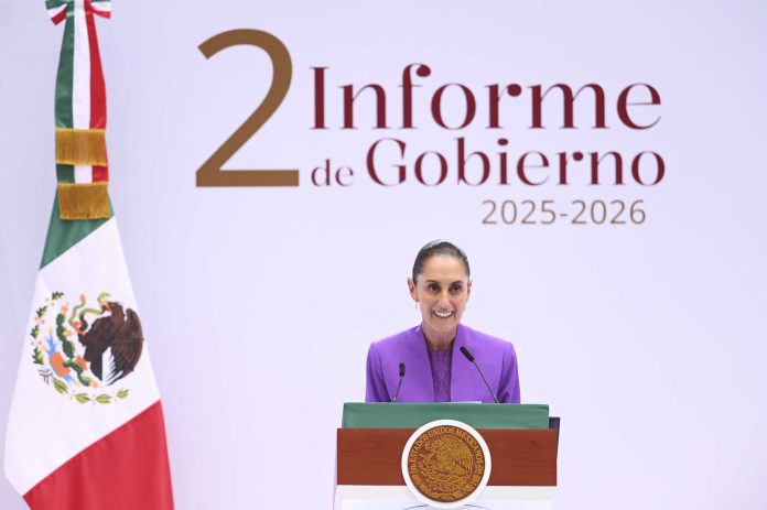 Claudia Sheinbaum en su Segundo Informe de Gobierno