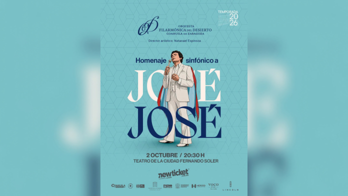 Filarmónica del Desierto prepara homenaje sinfónico a José José en Saltillo