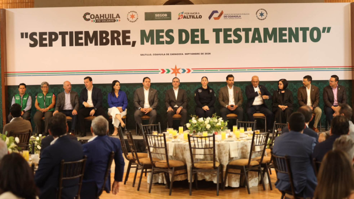 Manolo Jiménez llama a los coahuilenses a aprovechar el Mes del Testamento