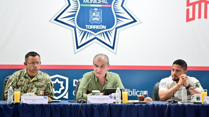 Miguel Ángel Riquelme Solís refuerza seguridad en Torreón con mil 200 elementos por Fiestas Patrias