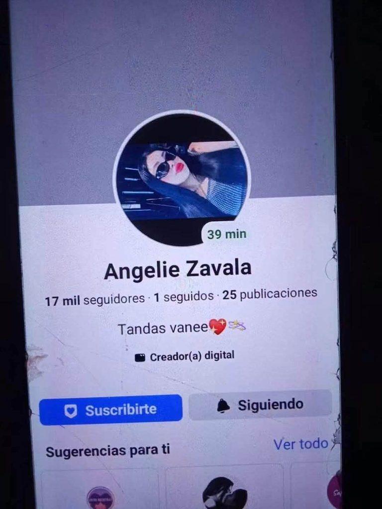 Perfil de la supuesta fallecida