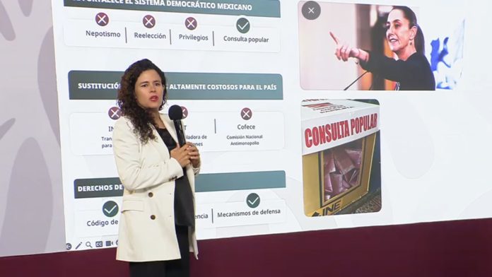 Suman 27 reformas constitucionales aprobadas y 76 legales en dos años: Luisa Alcalde