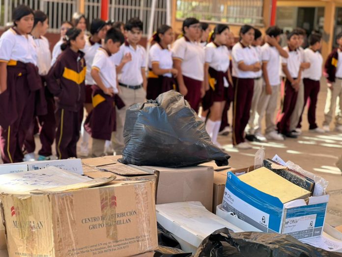 Impulsan cultura del reciclaje con Escuela Verde en primaria Humberto Gómez