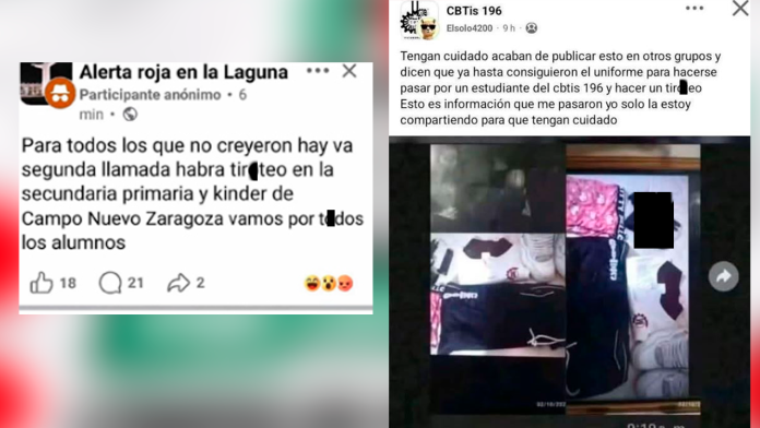 Difunden amenazas en Torreón