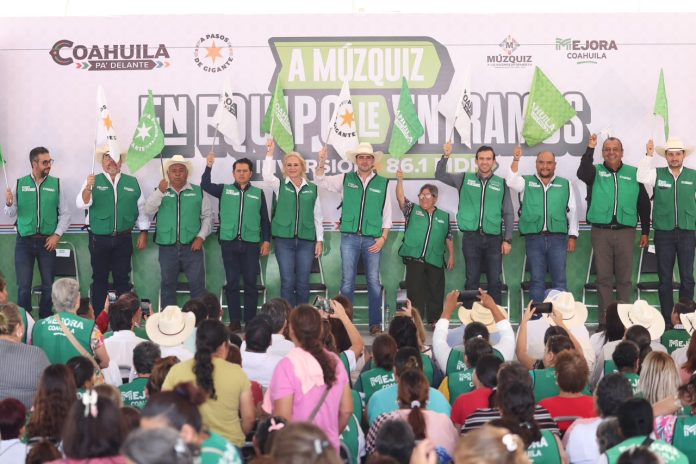 Arranca en Múzquiz el programa En Equipo le Entramos, con 86.1 millones de pesos para el municipio y más de 3 mil mdp para Coahuila.