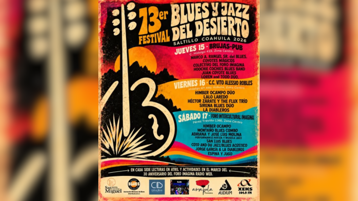 ¡Saltillo se llena de blues y jazz! Llega el festival que tomará el Centro Histórico por tres días